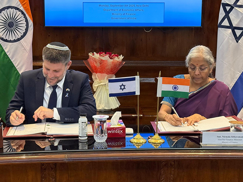 Israel, India sign bilateral investment agreement