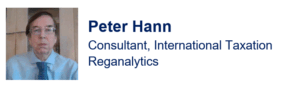 Peter Hann, Consultant, International Taxation, Reganalytics