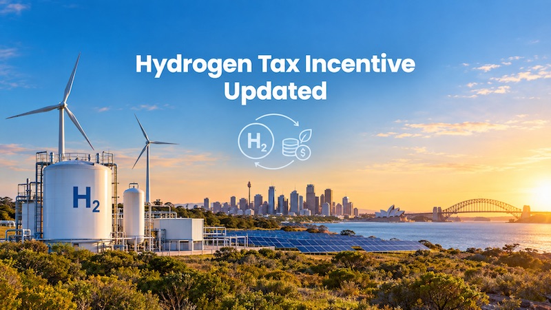 Australia: ATO updates guidance on hydrogen production tax incentive