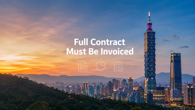 Taiwan clarifies invoice rules when penalty offsets reduce project payments