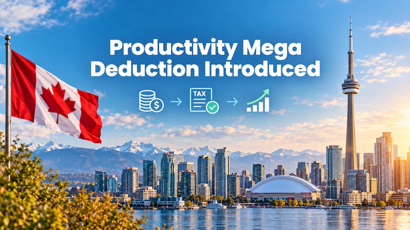 Canada expands tax breaks with permanent Productivity Mega Deduction to attract global investment