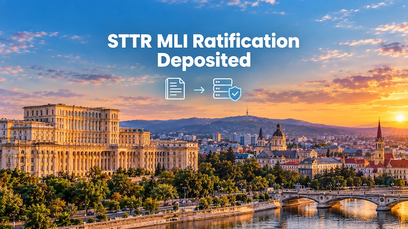 Romania deposits ratification instrument for pillar two subject to tax rule convention (STTR MLI)