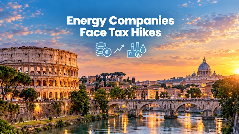 Italy weighs further tax increases on energy firms in 2027–2029 budget