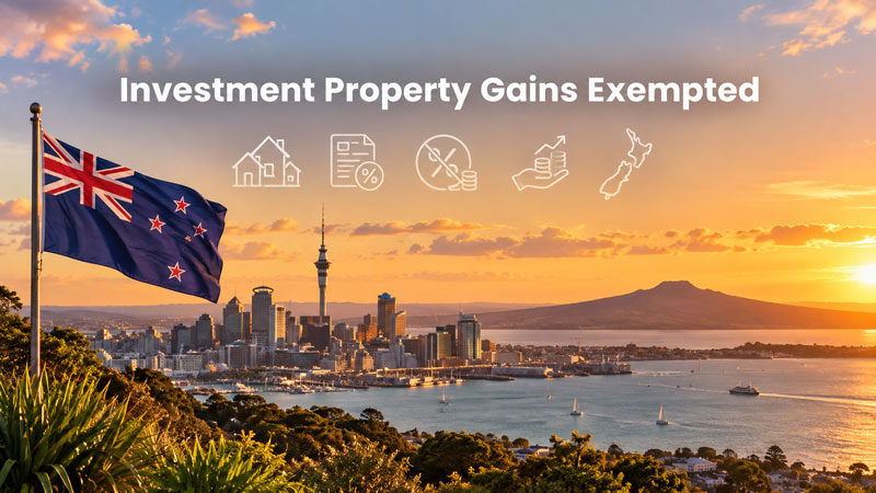 New Zealand rules property sale proceeds non-taxable