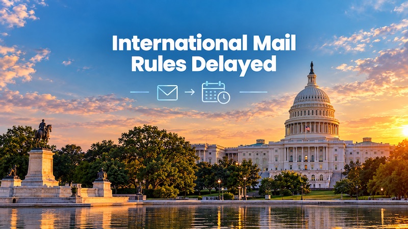 US postpones new international small import mail customs requirements until January 2027